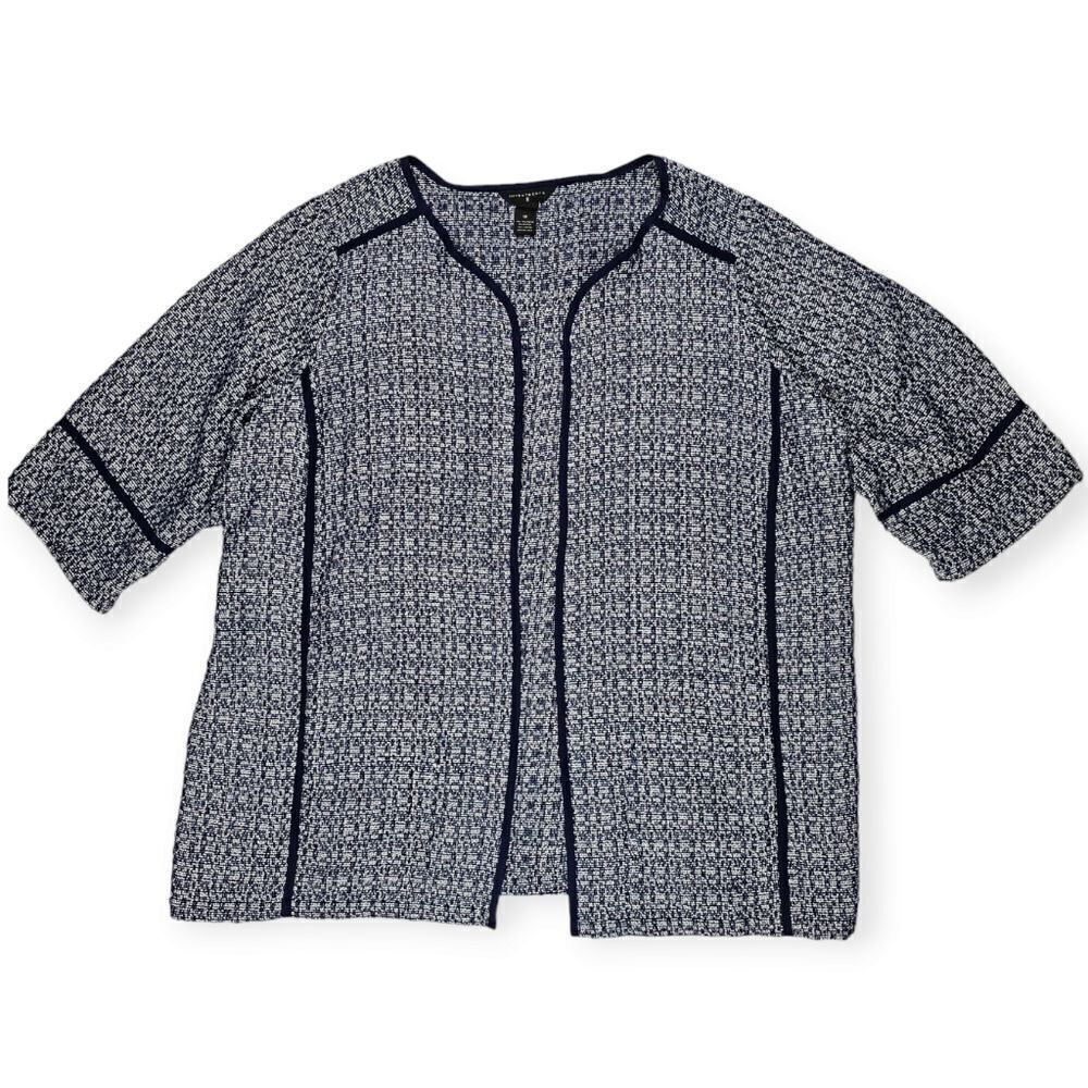 Investments Blue Knit Pullover‎ Cardigan Women's Size 1X